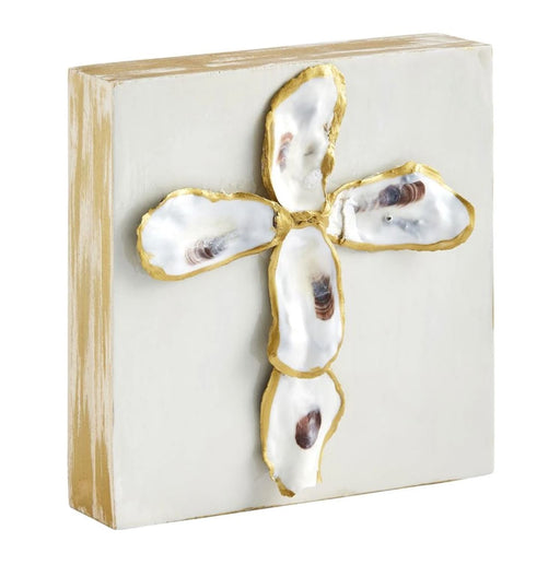 Oyster Plaques Home Decor MudPie Cross 