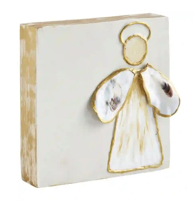 Oyster Plaques Home Decor MudPie Standing Angel 