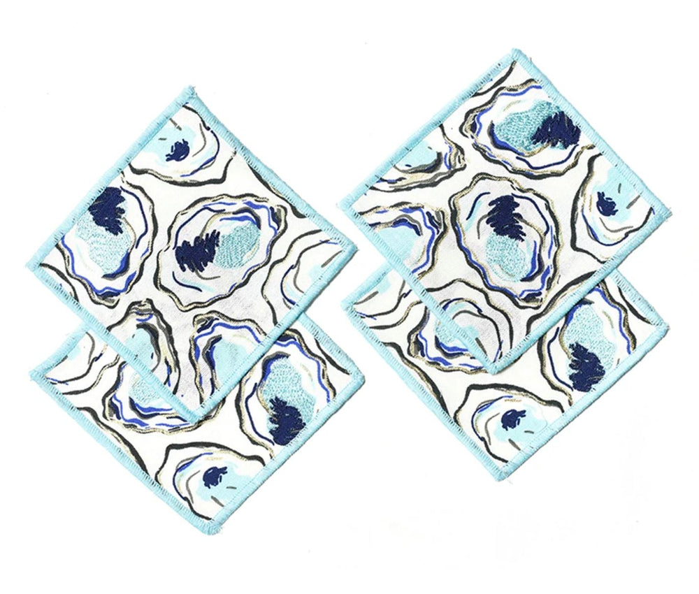 Oyster Print Cocktail Napkins Cocktail Napkins Coton Colors 
