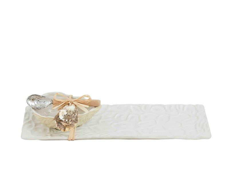 Oyster Tray and Dip Set Serving Piece MudPie 