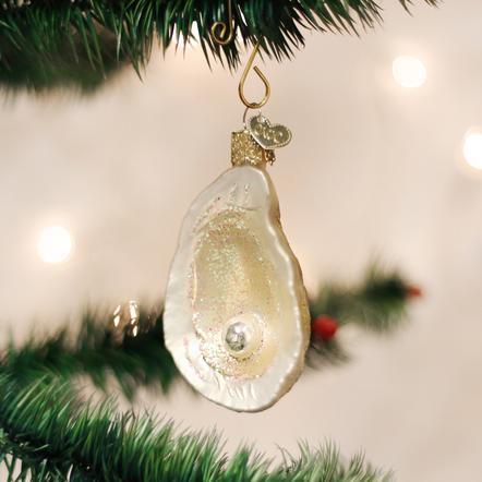 Oyster with Pearl Ornament Ornament Old World Country 
