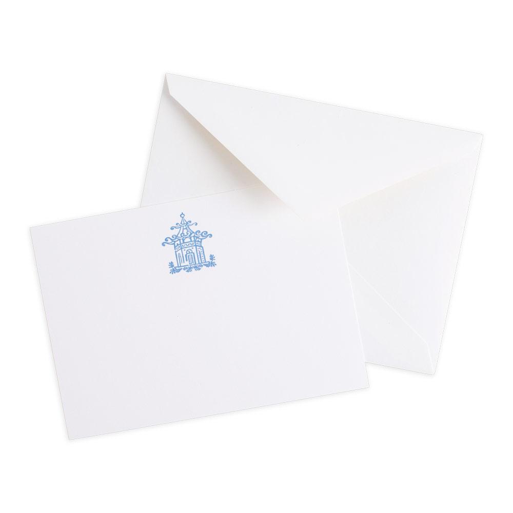 Pagoda Toile Blank Correspondence Cards - 20 Cards & 20 Envelopes Stationery Caspari 