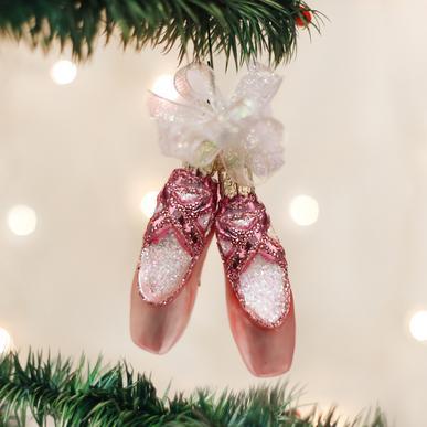 Pair Of Ballet Ornament Ornament Old World Christmas 