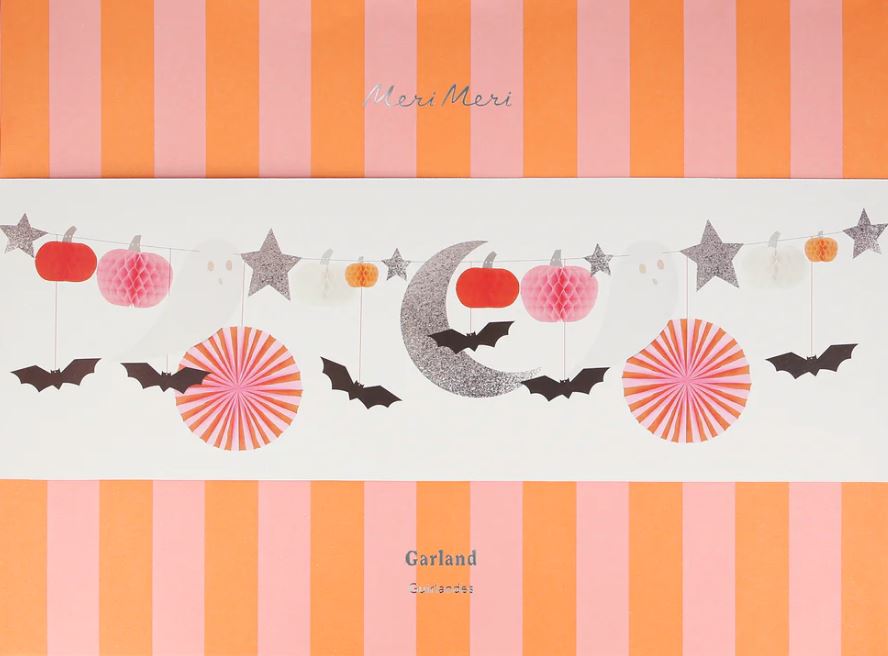 Pastel Honeycomb Halloween Garland Party Decor Meri Meri 