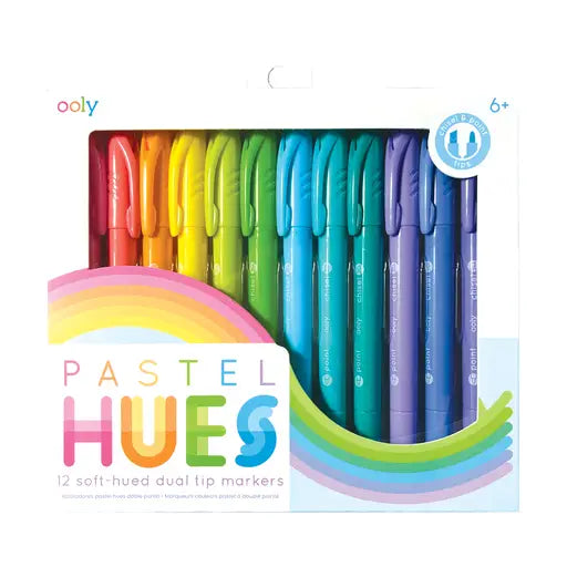 Pastel Hues Dual Tip Markers Activity Toy Ooly 