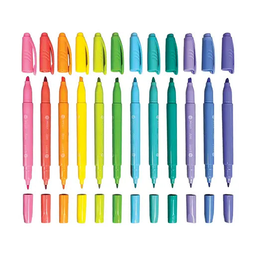 Pastel Hues Dual Tip Markers Activity Toy Ooly 