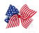 Patriotic Stars and Stripes Bow Hair Bows WeeOnes King 