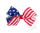 Patriotic Stars and Stripes Bow Hair Bows WeeOnes Mini 