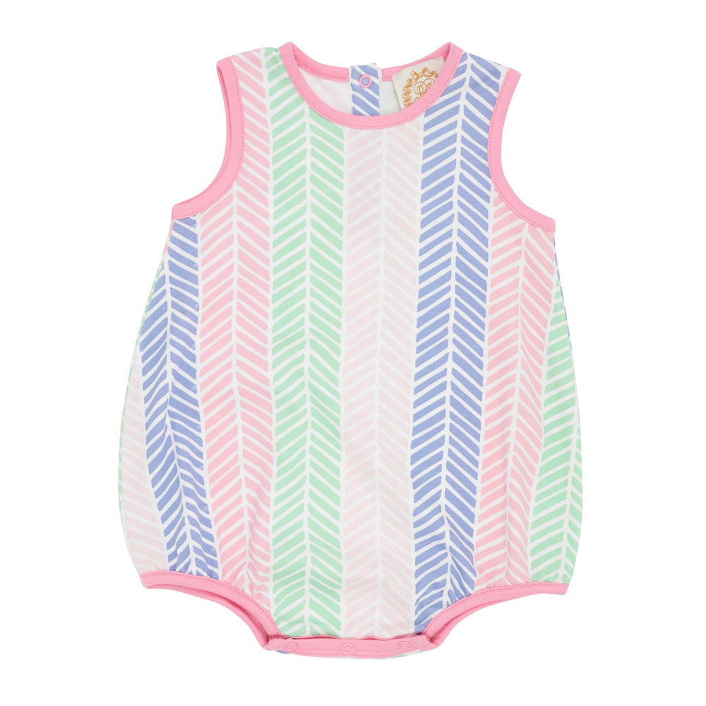 Patton Play Bubble - Harbour Island Herringbone Girl Bubble Beaufort Bonnet 