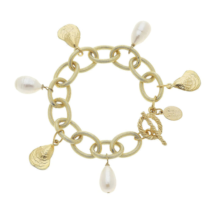 Pearl + Oyster Charm Bracelet Bracelet Susan Shaw 