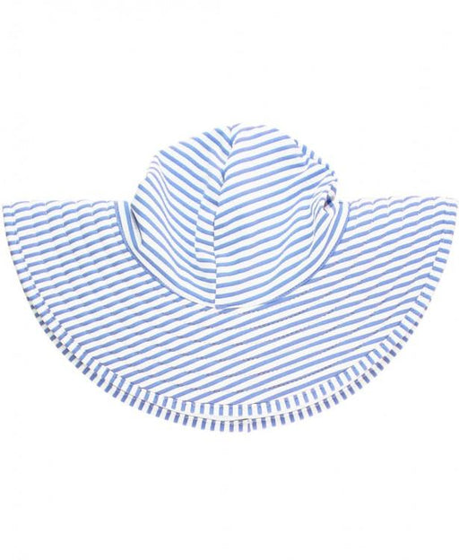 Periwinkle Blue Seersucker Swim Hat Sunhat Rufflebutts 