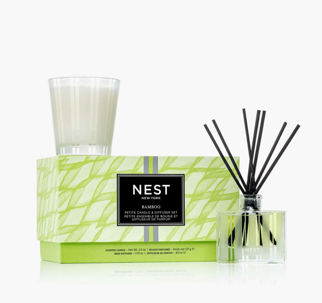 Petite Candle & Diffuser Set - Bamboo Candle Nest 