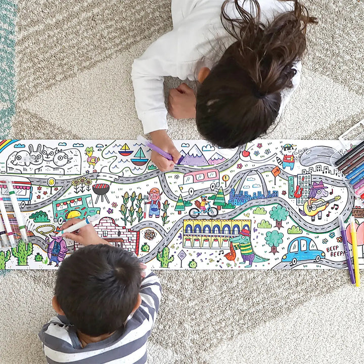 Picturesque Panorama Coloring Book - USA Road Trippin' Activity Toy Ooly 