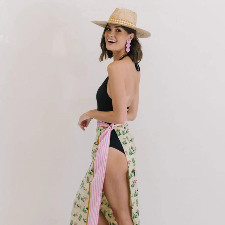 Pink Field Sarong Cover Up Sunshine Tienda 