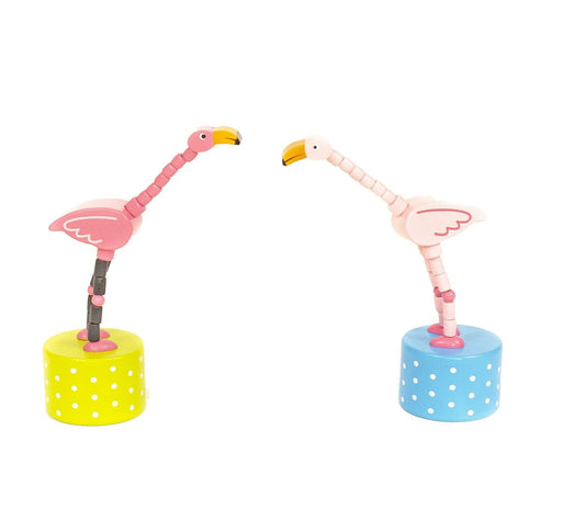 Pink Flamingo Push Puppet Mini Toys Jack Rabbit 