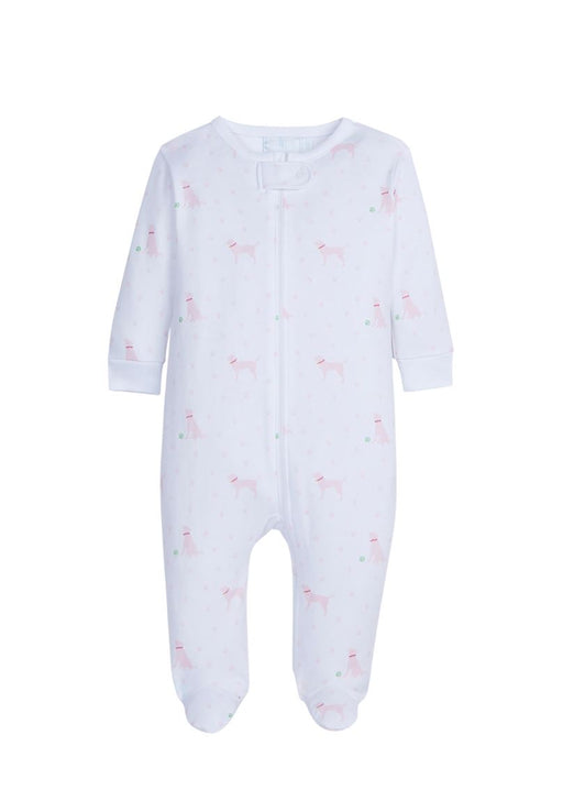 Pink Labs Printed Zip Jammies - Girl Girl Pajamas Little English 
