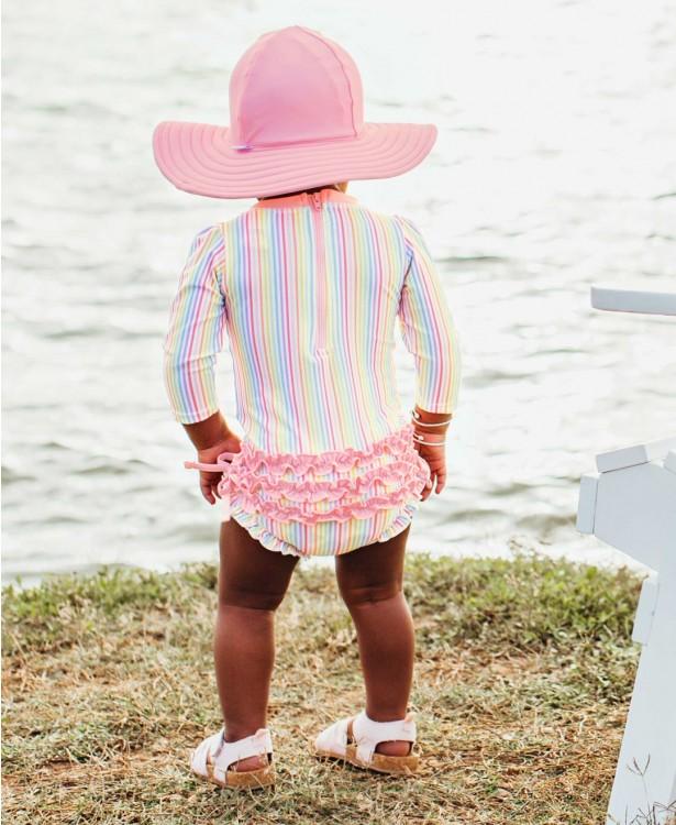 Pink Swim Hat Sunhat Rufflebutts 