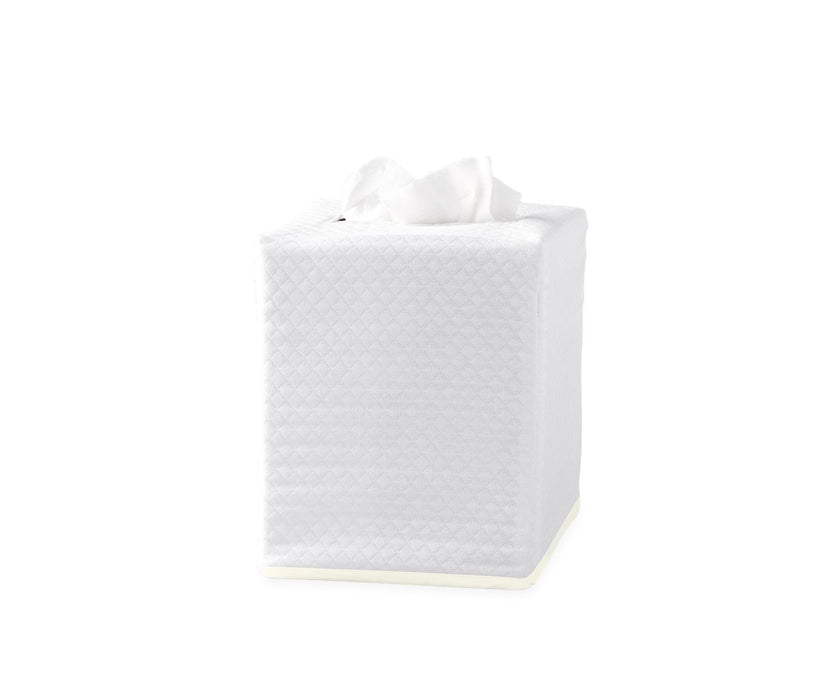 Piped Tissue Box Cover Tissue Box Covers Matouk Ivory
