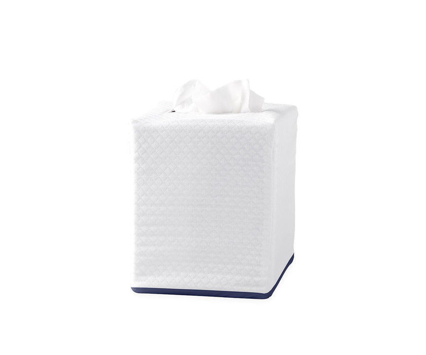 Piped Tissue Box Cover Tissue Box Covers Matouk Navy