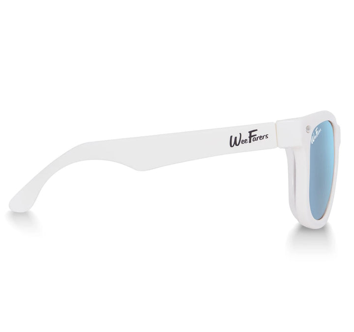 Polarized WeeFarers® - White and Sky Sunglasses Weefares 