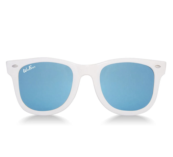 Polarized WeeFarers® - White and Sky Sunglasses Weefares 