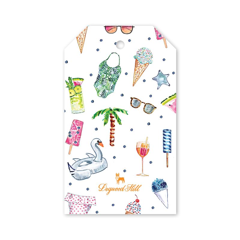Pool Party Gift Tags Gift Tag Dogwood Hill 