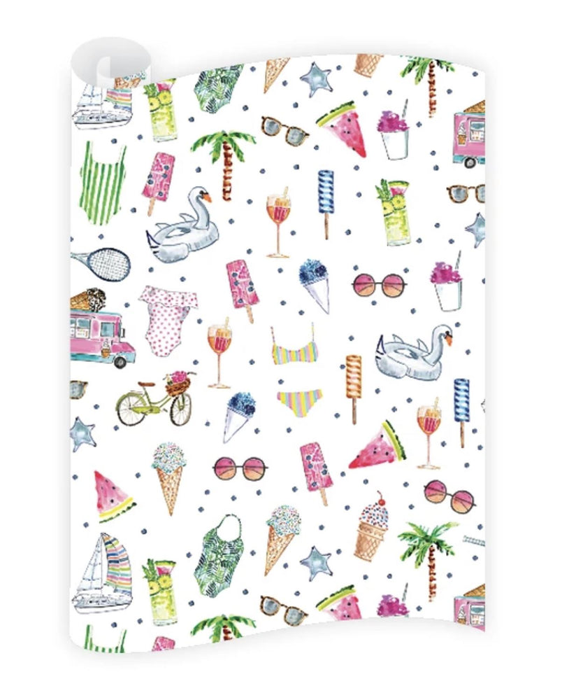Pool Party Wrapping Paper Roll Wrapping Paper Dogwood Hill 