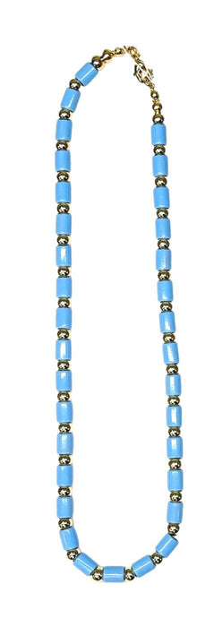 Poppy Necklace Necklace Caryn Lawn Light Blue 