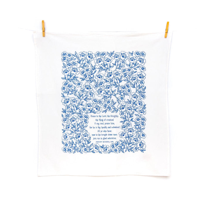 Praise to the Lord Hymn Tea Towel Kitchen Towels Little Things Studio 