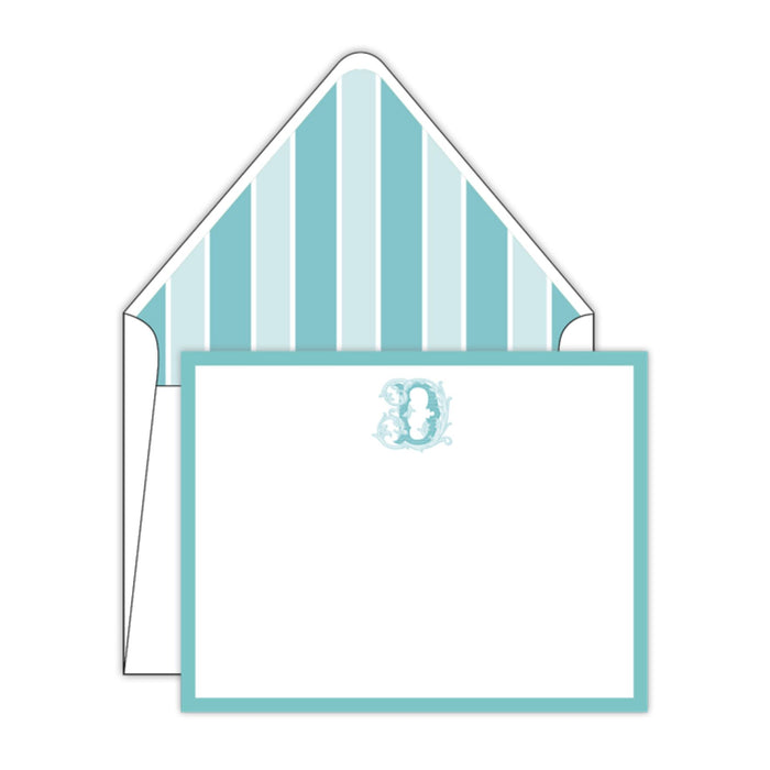 Preppy Couture Monogram Correspondence Cards Gift Tags & Labels Rosanne Beck D 