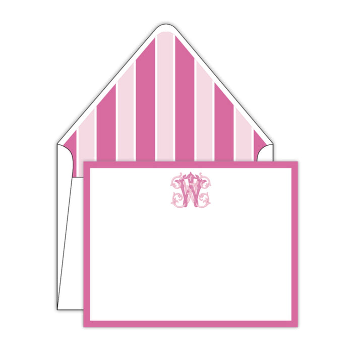Preppy Couture Monogram Correspondence Cards Gift Tags & Labels Rosanne Beck W 