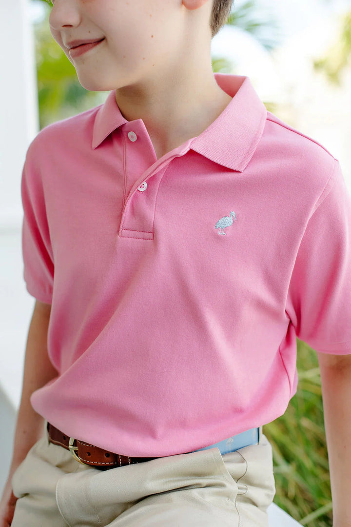 Prim and Proper Polo - Hamptons Hot Pink Boy Shirt Beaufort Bonnet 