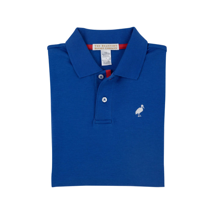Prim and Proper Polo - Rockefeller Royal Blue Boy Shirt Beaufort Bonnet 
