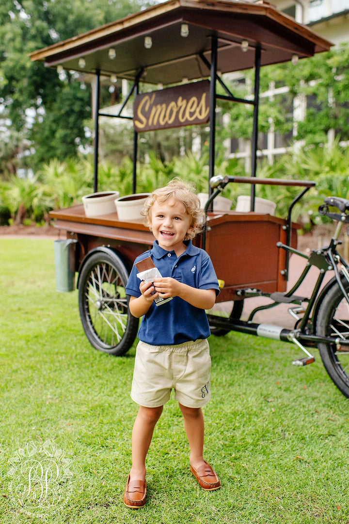 Prim & Proper Polo - Nantucket Navy Boy Shirt Beaufort Bonnet 