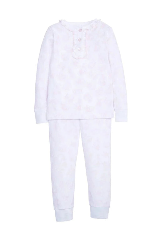 Printed Bunny Pajamas Pant Set - Pink Girl Pajamas Little English 
