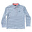 Pro Performance Long Sleeve Polo -Moonlight Blue Stripes Boy Shirt Prodoh 