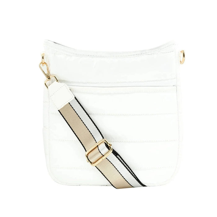 Puffer Messanger Crossbody Crossbody BC Handbags White 