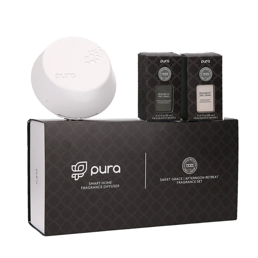 Pura Smart Home Diffuser Kit - Sweet Grace + Afternoon Retreat Home Fragrances Bridgwater Candle Co 