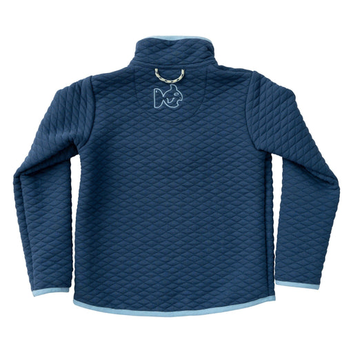 Quilted Zip Pullover - Moonlight Blue Boy Sweater Prodoh 