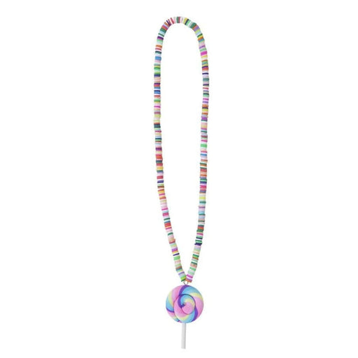 Rainbow and Lolly Necklace Costume Jewelry Great Pretenders Lollipop 