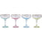 Rainbow Assorted Coupe Champagne Glasses - Set of 4 Wine Glasses Vietri 