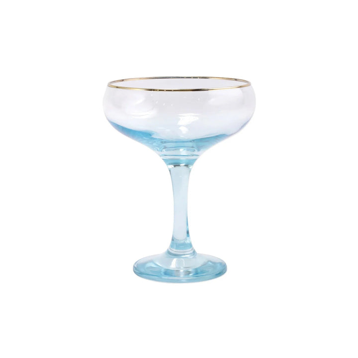 Rainbow Assorted Coupe Champagne Glasses - Set of 4 Wine Glasses Vietri 