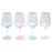 Rainbow Assorted Stemmed Wine Glasses - Set of 4 Wine Glasses Vietri 