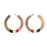Rainbow Horn Hoop Earrings Earrings Sunshine Tienda 
