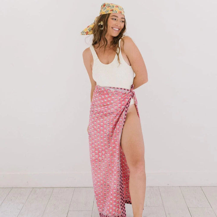 Raspberry Sarong Cover Up Sunshine Tienda 