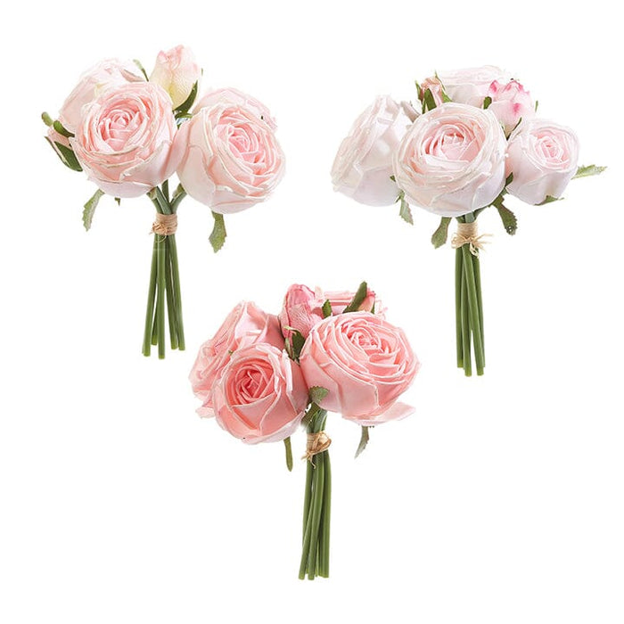 Real Touch Pink Rose Bundle Floral RAZ 