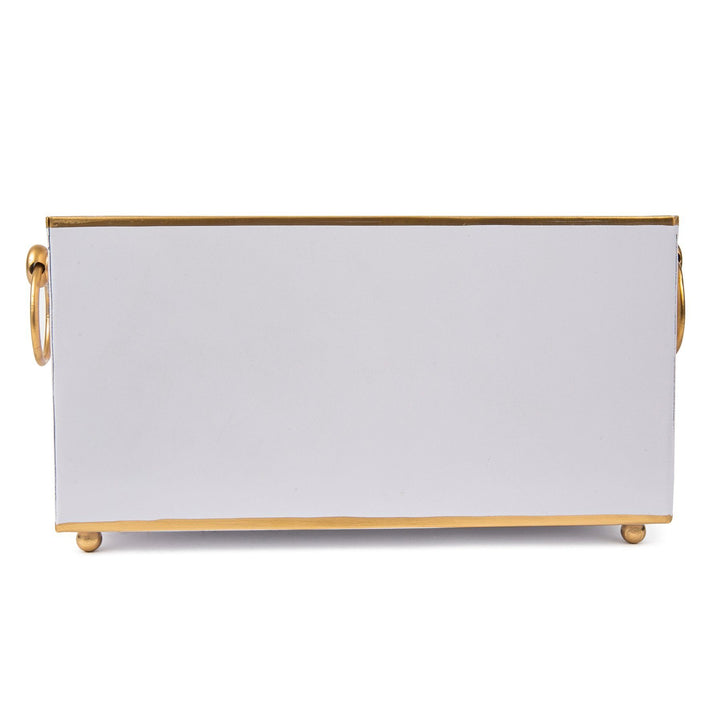 Rectangular Cachepot Home Decor Jayes Studio White 