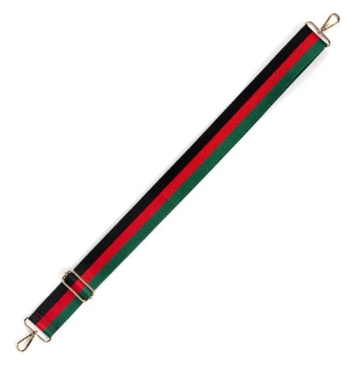 Red, Green and Black Crossbody Strap Purse Strap Viv and Lou 