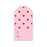 Red Hearts on Pink Gift Tag Gift Tags & Labels Rosanne Beck 