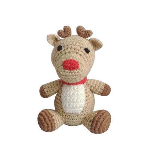 Reindeer Crochet Rattle Rattle Zubels 